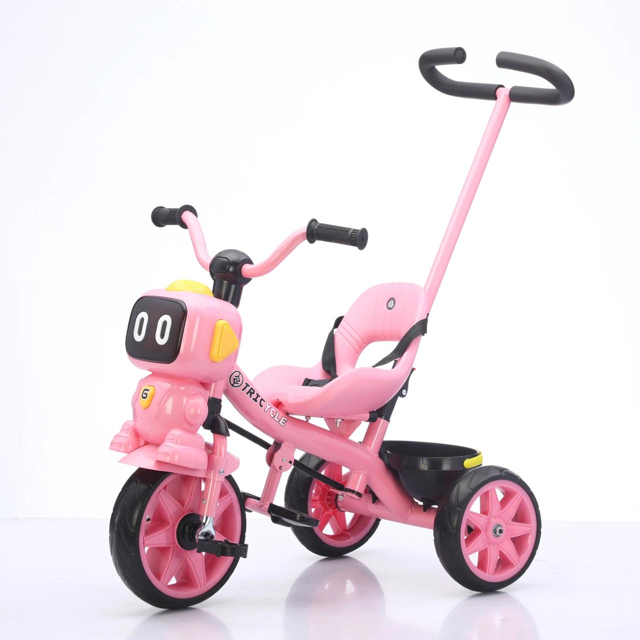 Tricycle évolutif 2 en 1 Robot - Rose