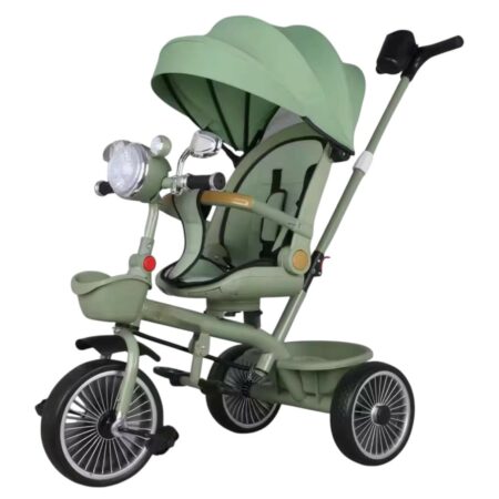 Tricycle évolutif 2 en 1 rotatif 360 - Vert