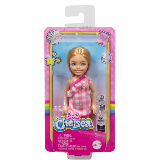 Barbie Poupée Chelsea Blonde Robe Rose - Mattel - Image 2