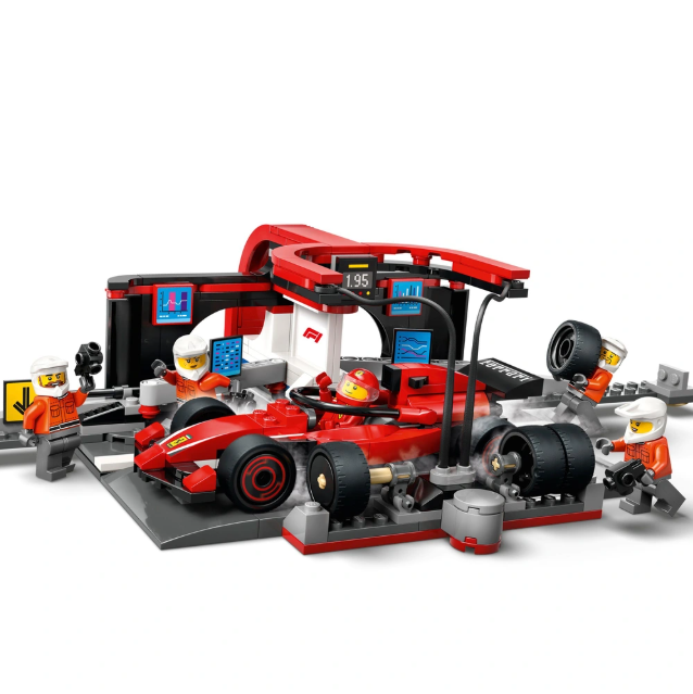 LEGO City Arrêt au Stand de F1 avec Voiture Ferrari - 322 pcs - Image 2
