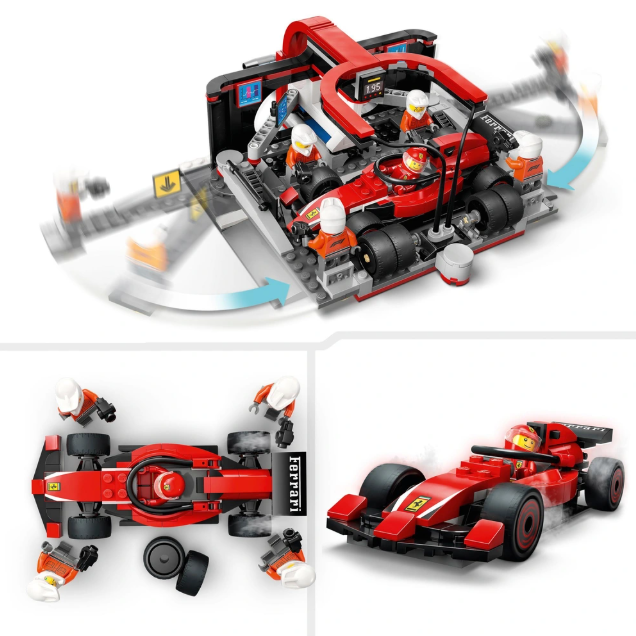 LEGO City Arrêt au Stand de F1 avec Voiture Ferrari - 322 pcs - Image 5