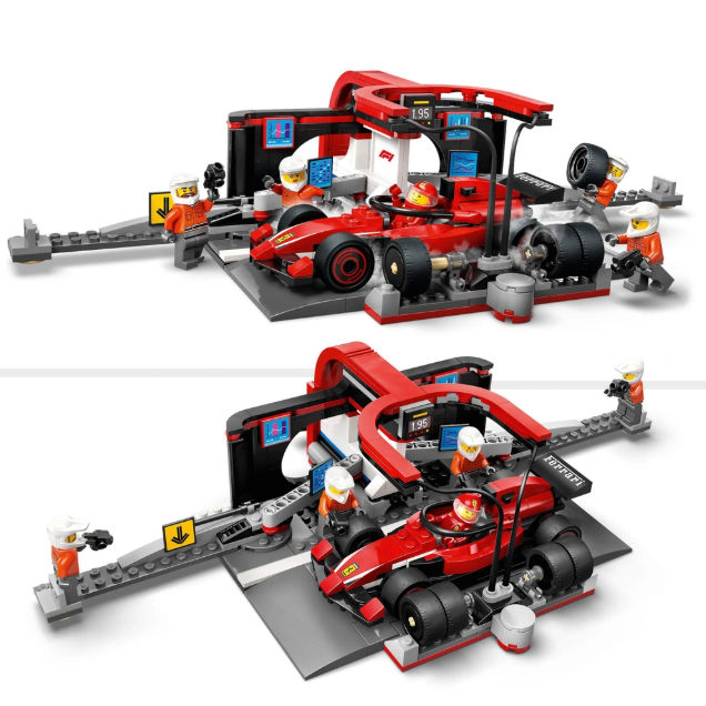 LEGO City Arrêt au Stand de F1 avec Voiture Ferrari - 322 pcs - Image 6