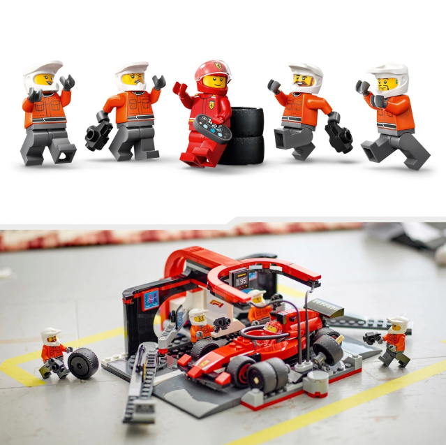 LEGO City Arrêt au Stand de F1 avec Voiture Ferrari - 322 pcs - Image 7