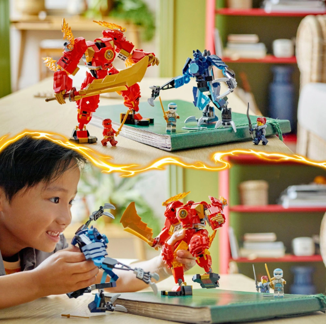 LEGO NINJAGO Le Robot Élémentaire du Feu de Kai - 322 pcs - Image 3