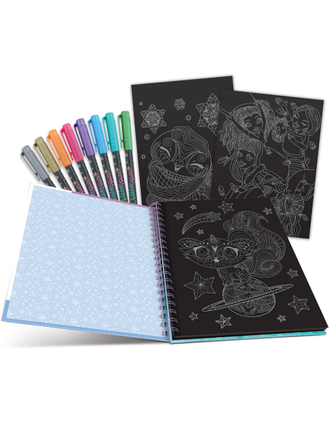 Cahier de coloriage à 60 pages noires Isadora – Nebulous Stars - Image 2