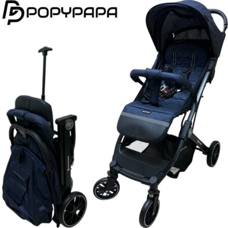 Poussette bébé valise Bleu - PoppyPapa