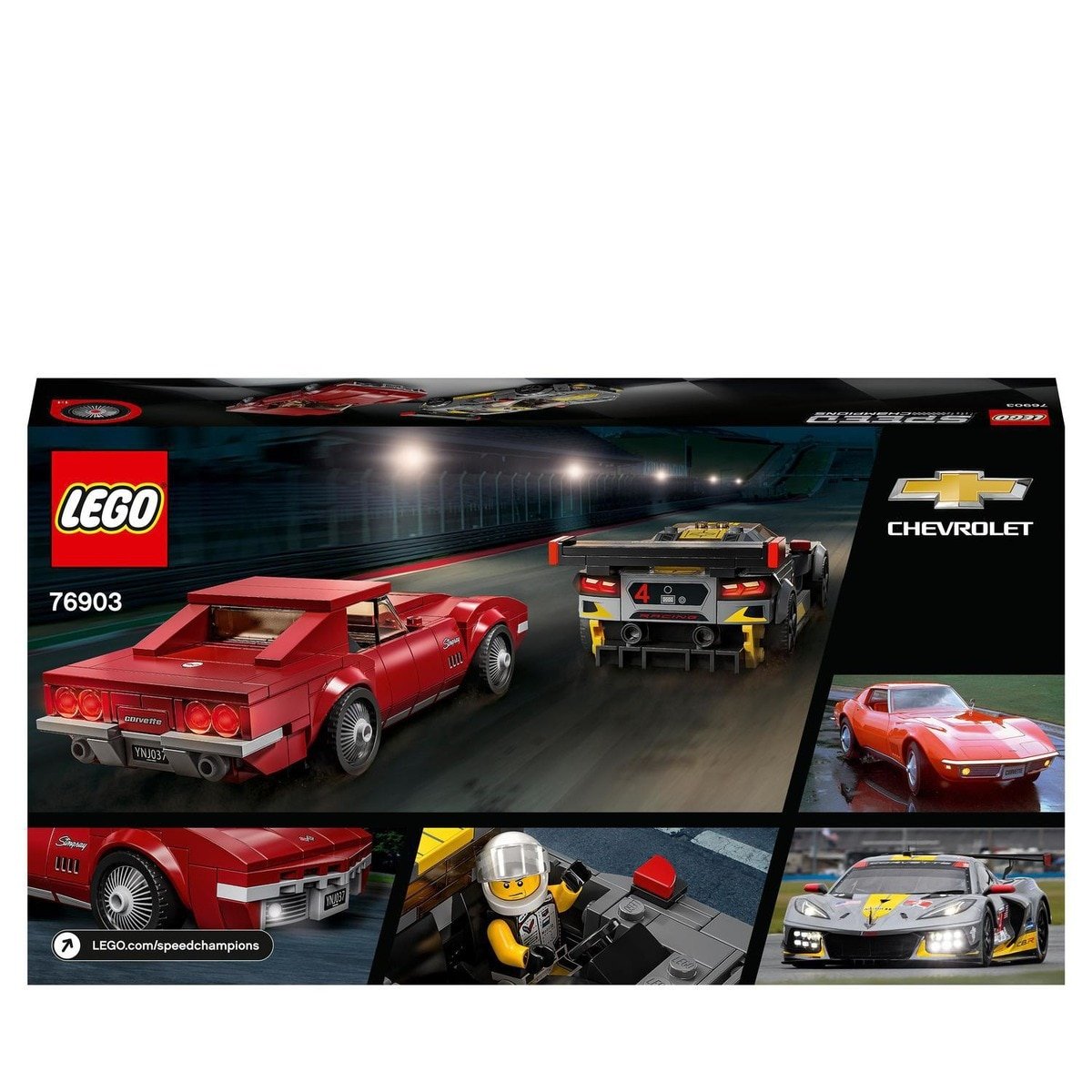 Lego speed champions - Chevrolet corvette C8.R et Corvette 1968 – Image 7
