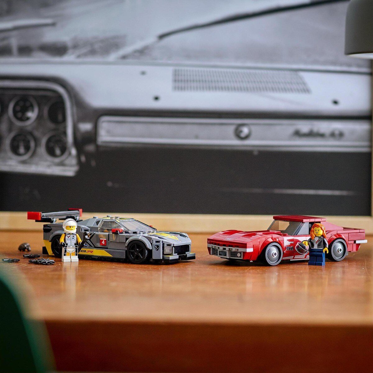 Lego speed champions - Chevrolet corvette C8.R et Corvette 1968 – Image 5