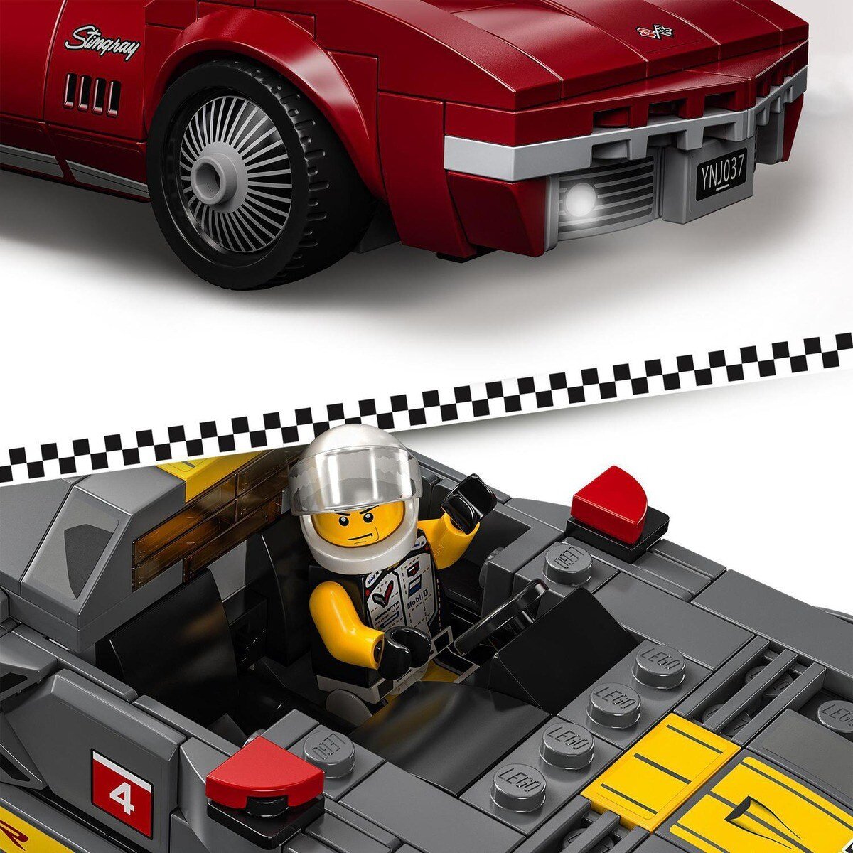 Lego speed champions - Chevrolet corvette C8.R et Corvette 1968 – Image 3