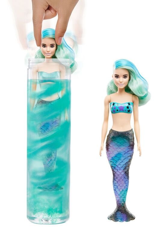 Barbie ® Color Reveal ™ Poupée Série Sirène avec 7 Surprises – Image 5