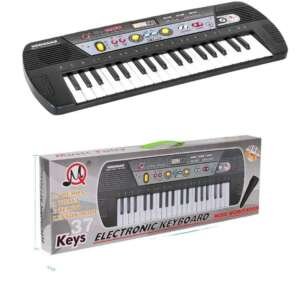 Clavier de Piano 37 Touches Clavier Électrique avec Microphone Portable