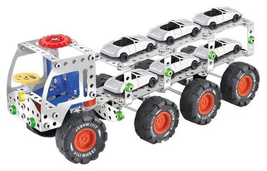 Jeu de construction Remorque à voiture - 200 pcs montée en vis et tournevis – Image 2