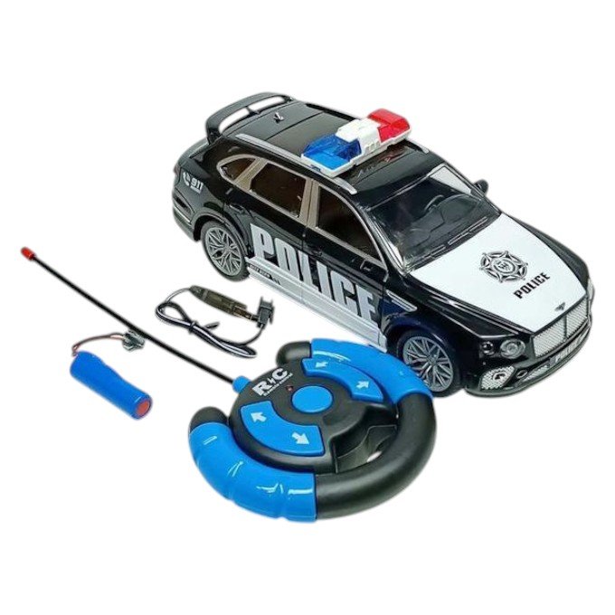 Voiture télécommandée de police avec son