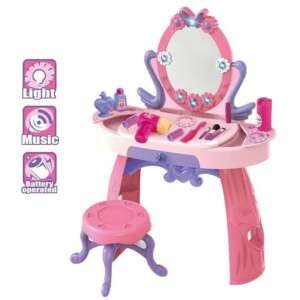 Coiffeuse de maquillage avec miroir son et lumière multifonctionnelle