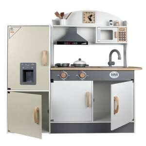 Cuisine en bois avec accessoire Gris - 97x 30 x 100 cm