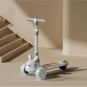 Trottinette 3 roues Lapin pliable  - Gris