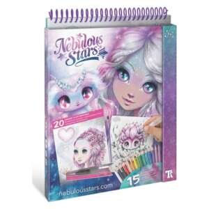 Cahier de coloriage à crayons aquarelle - Nebulous Stars
