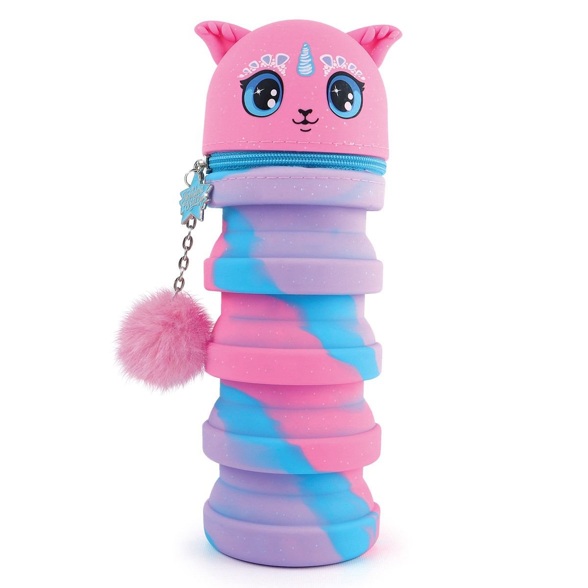 Trousse à crayons debout en silicone - Nebulous Stars – Image 5