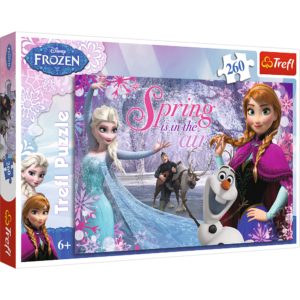 Trefl - Puzzle 260 pièces -Disney Frozen L'amour au pays des glaces
