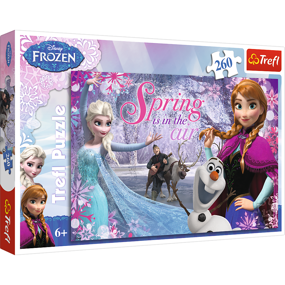 Trefl - Puzzle 260 pièces -Disney Frozen L'amour au pays des glaces