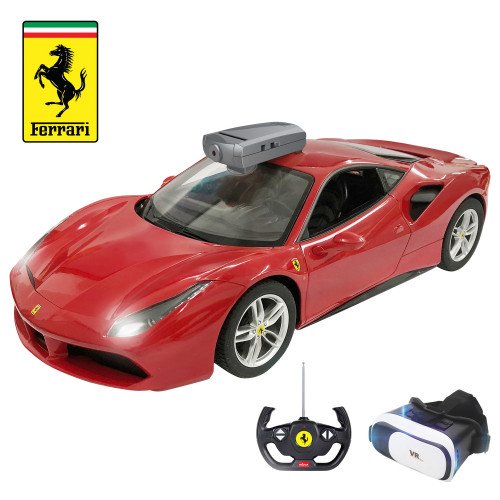 RC 1/14 Ferrari 488 GTB avec VR et Caméra - Rastar - Rouge – Image 5