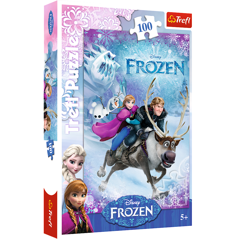 Trefl - Puzzle 100 pièces - Frozen Au secours d'Anne