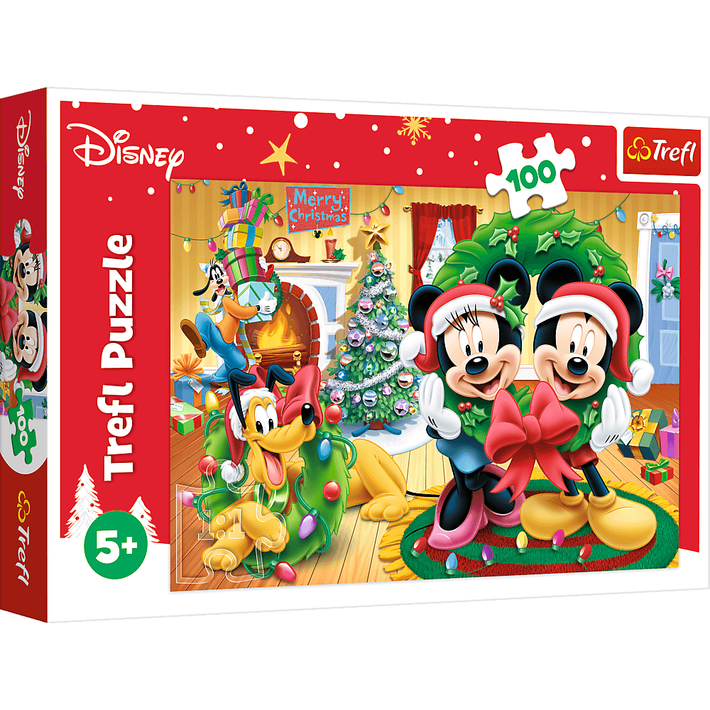 Trefl - Puzzle 100 pièces - Mickey Magic of Christmas