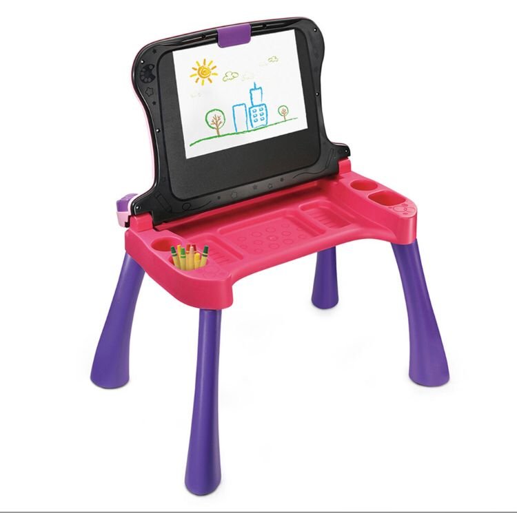Magi bureau interactif 4 en 1 Rose - Vtech – Image 4