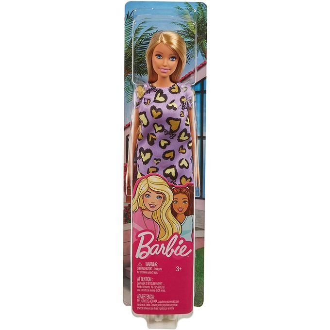 Poupée Barbie blonde avec robe violet - Mattel – Image 2