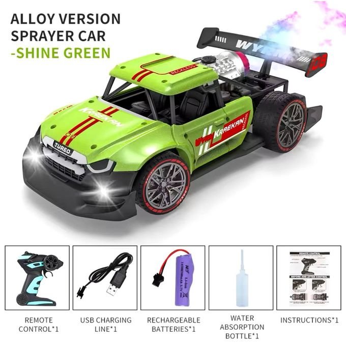 Voiture R/C de course métallique - Vert – Image 2