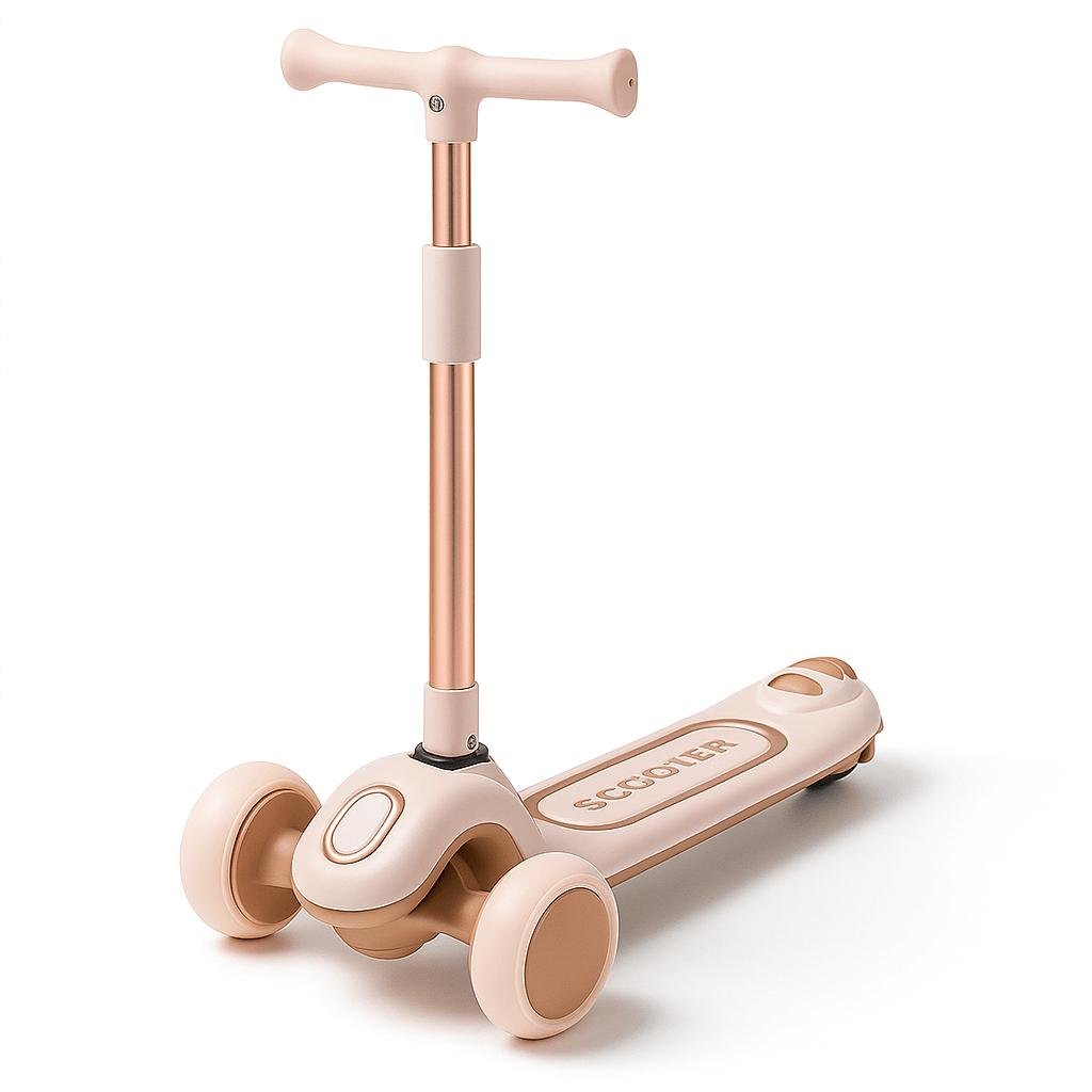 Trottinette 3 roue Pliable - Rose