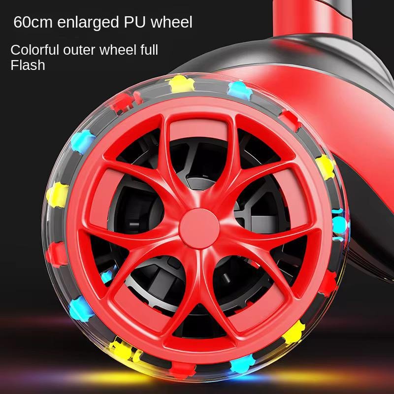 Trottinette 3 roue Pliable XL - Rouge – Image 5