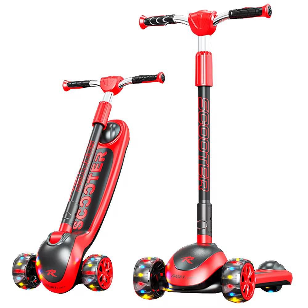 Trottinette 3 roue Pliable XL - Rouge