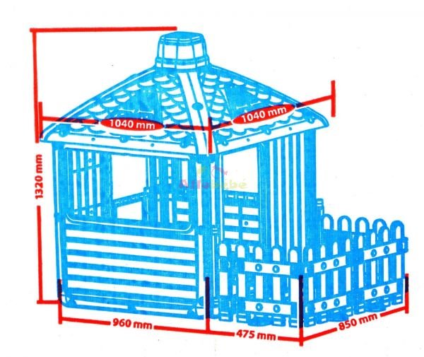 Maisonnette Dolu pour l'extérieure et l'intérieure – Image 3