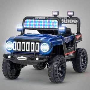 Voiture électrique SUV 4 motrices 12V pour enfant avec lumière - Bleu