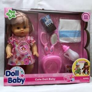 Poupée Cute baby doll avec accessoires
