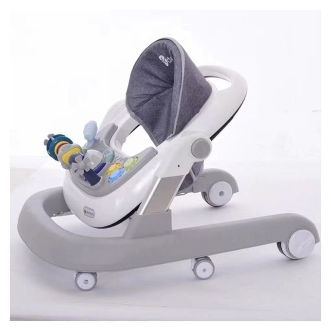 Youpala Trotteur bébé 2en1 Pliable et confortable Gris – Image 2
