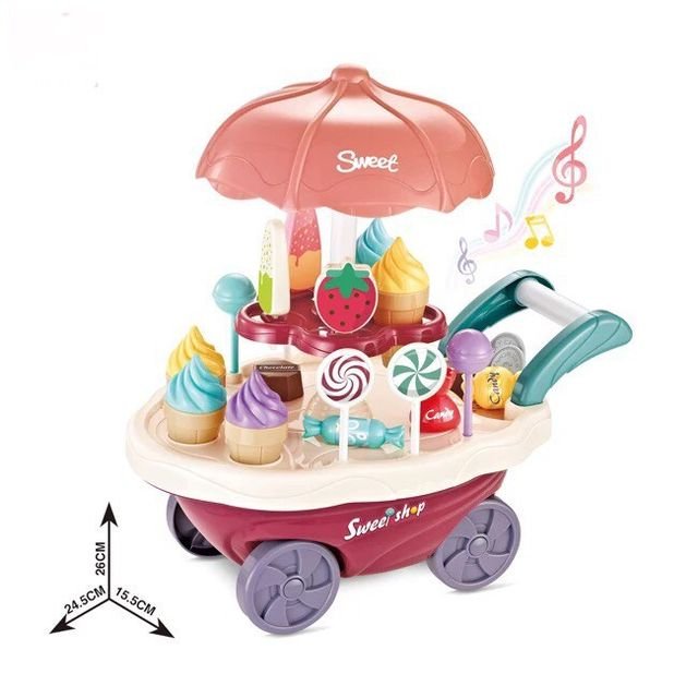 Ensemble de jeu de chariot à dessert pour enfants – Image 5