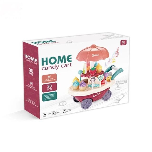 Ensemble de jeu de chariot à dessert pour enfants