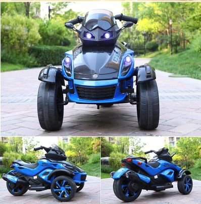 Moto électrique Trimoto pour enfants- BLEU – Image 3