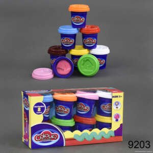 Pate à modeler - Pack de 8 pots colorés