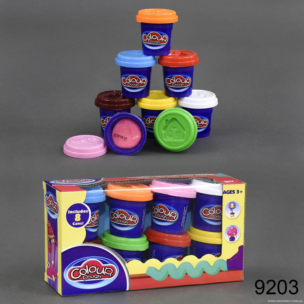 Pate à modeler - Pack de 8 pots colorés