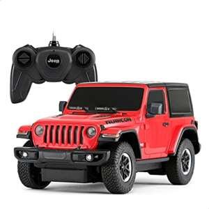 Rastar Jeep wrangler rubicon rouge - rc 1/24
