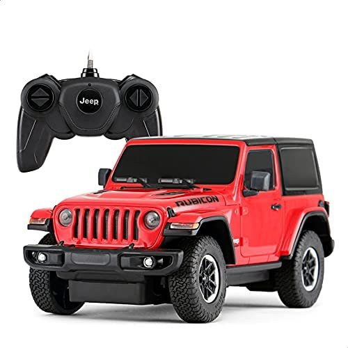 Rastar Jeep wrangler rubicon rouge - rc 1/24