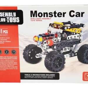 Jeu de construction Monster Car - 200 pcs montée en vis et tournevis