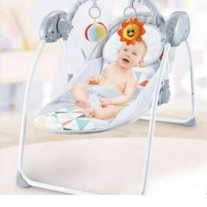 Balançoire bébé électrique avec télécommande - Relax Gris