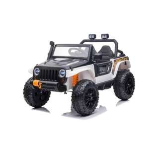 Voiture électrique 4x4 style Jeep 4 motrices 12V - Blanc
