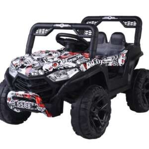 Voiture électrique avec batterie pour enfants Mini BUGGY-Blanc