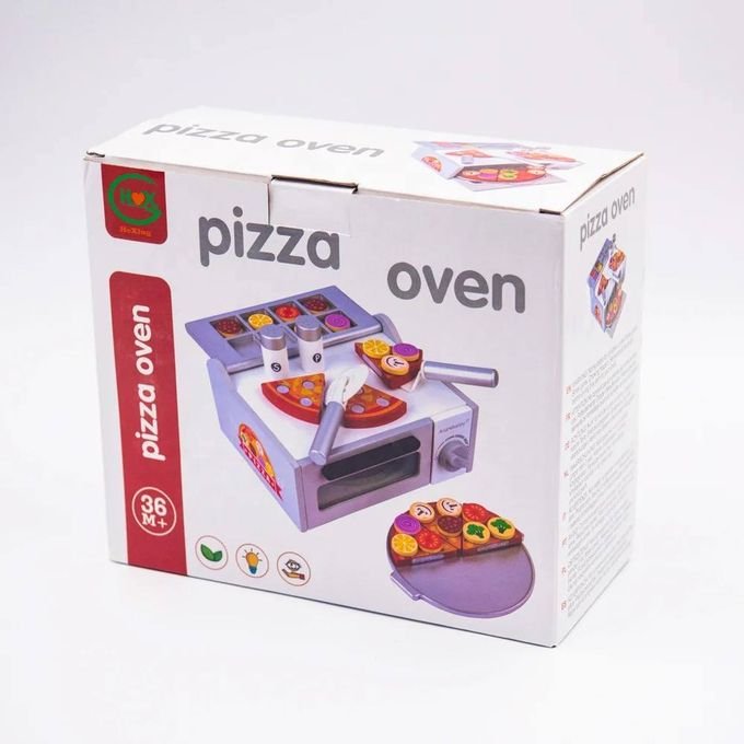 Four à pizza avec accessoires en bois – Image 4