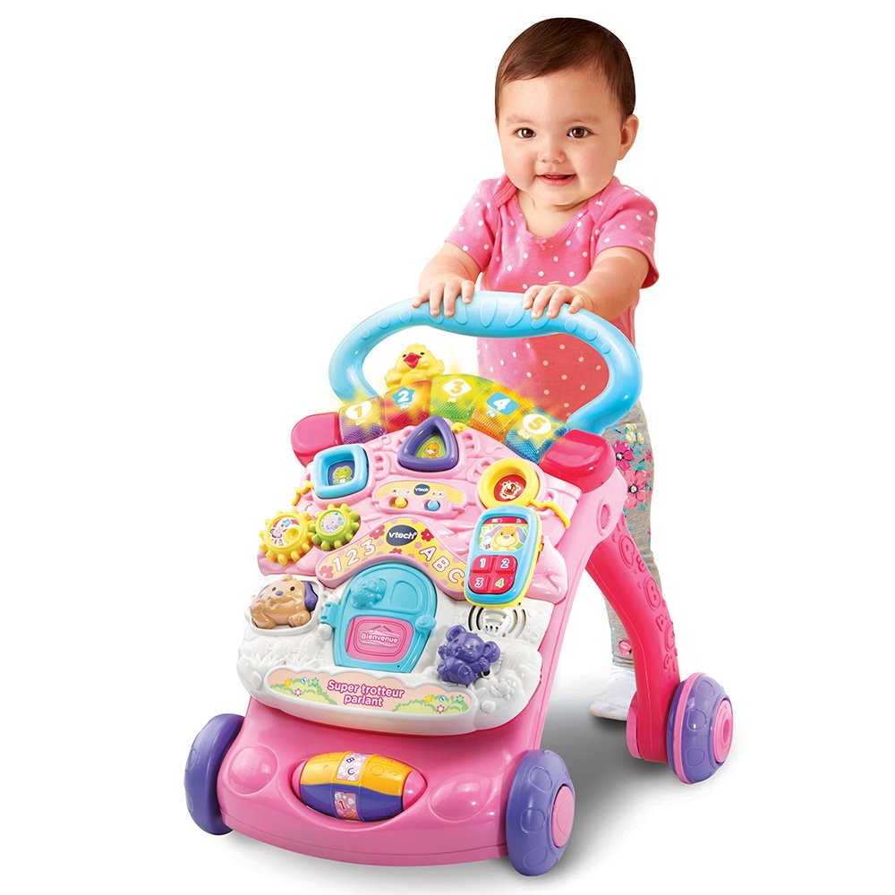 Vtech- Super Trotteur parlant 2 en 1 rose